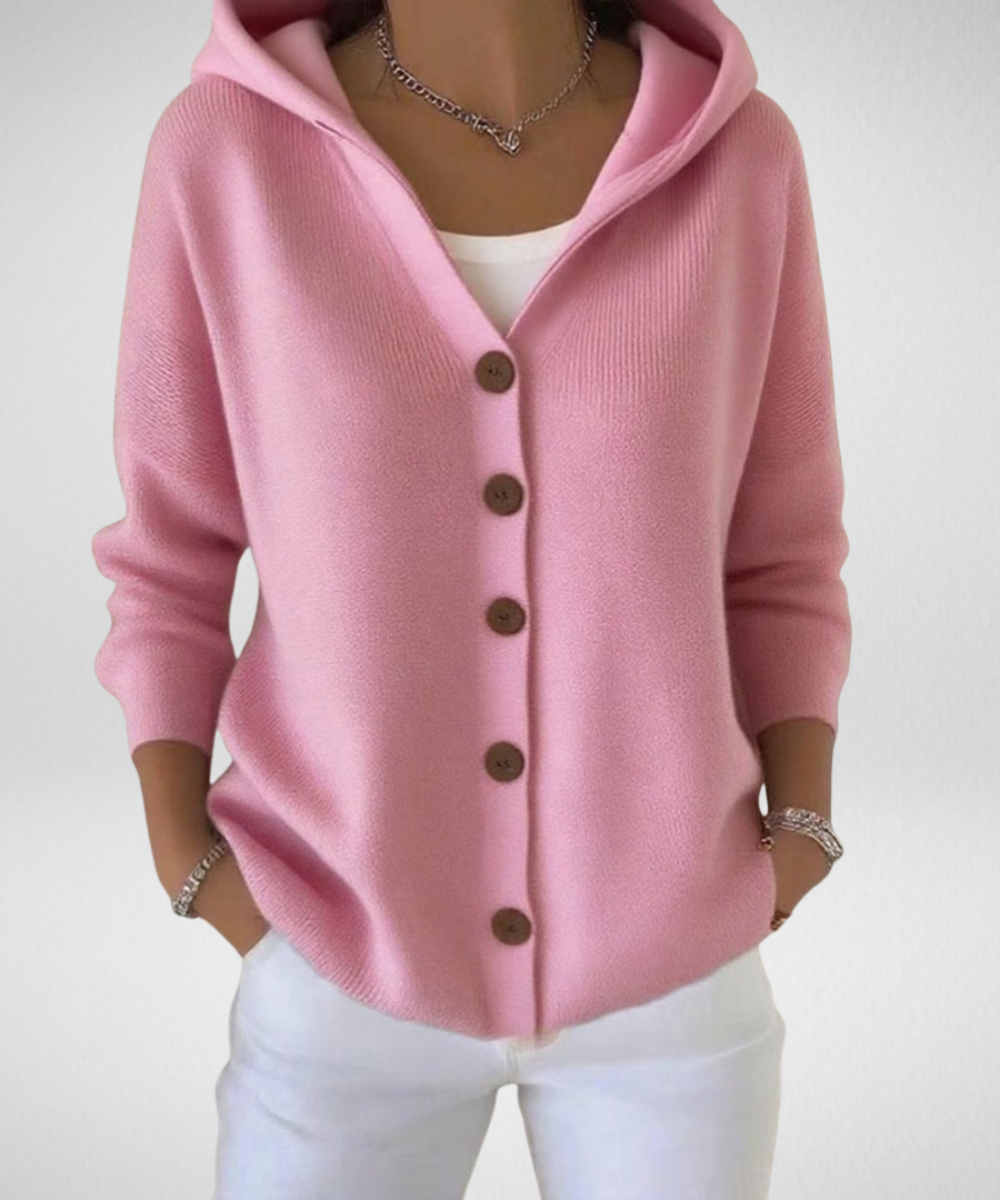 Avora | Elegant Hooded Cardigan