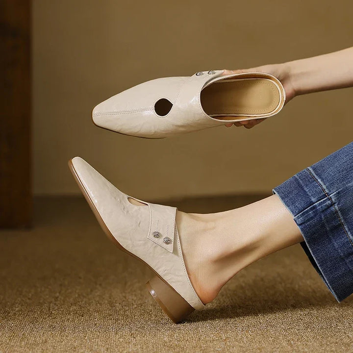 Olga | Genuine Leather Mules