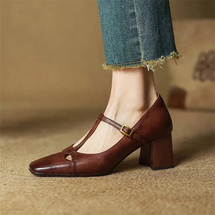 Alysa | Genuine Leather Heels