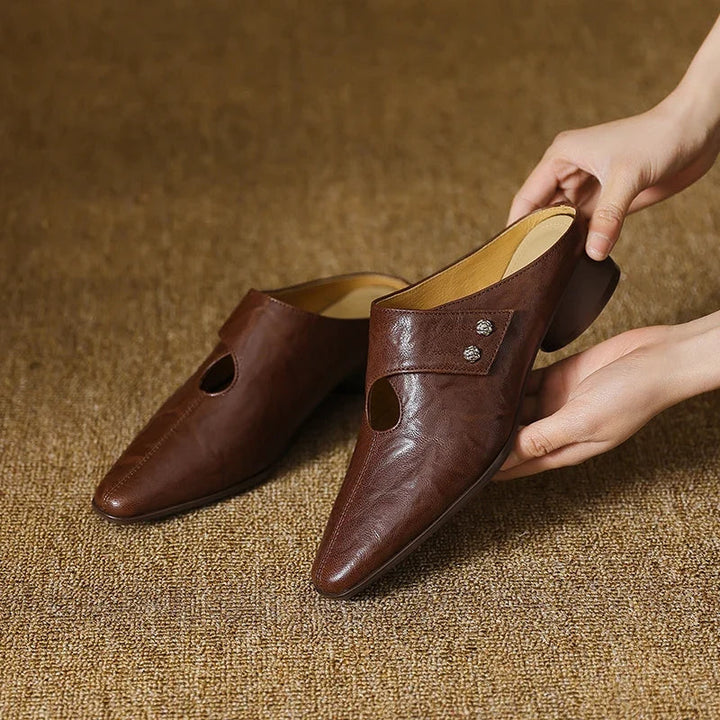 Olga | Genuine Leather Mules