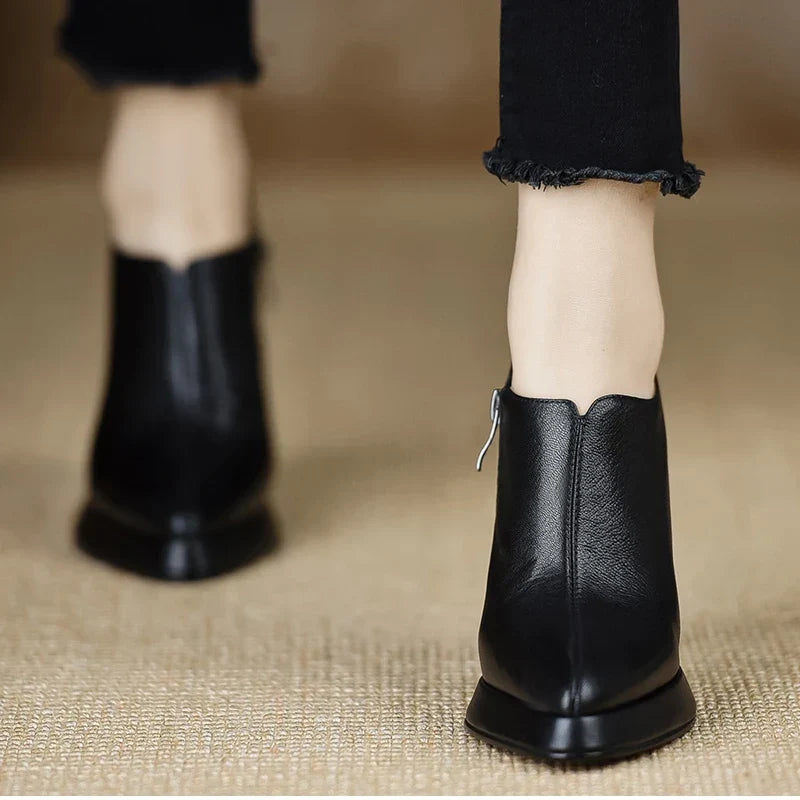 Anita | Leather Heels
