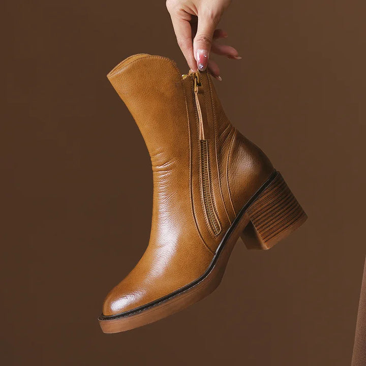 Aria | Leather Ankle Boots