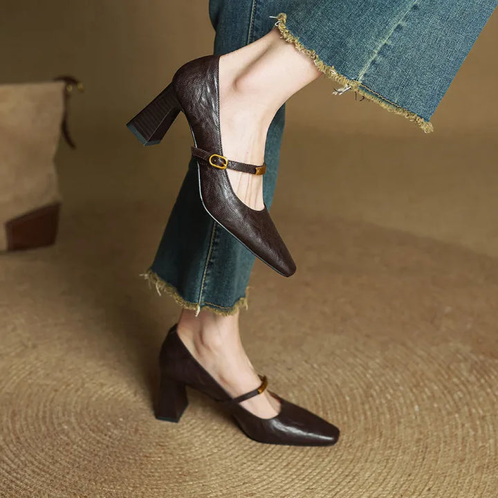 Maela | Genuine Leather Heels