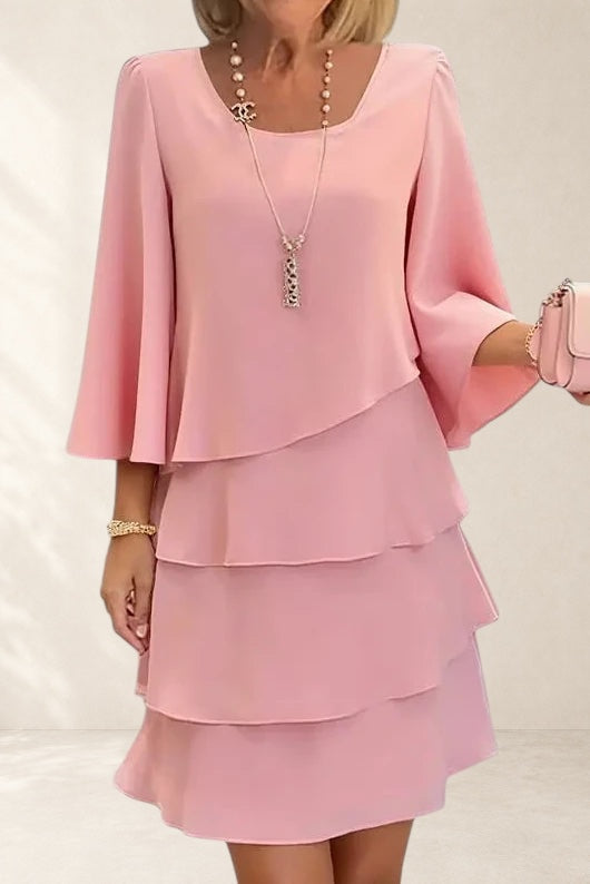 Catherine | Elegant Comfort Ruffle Dress