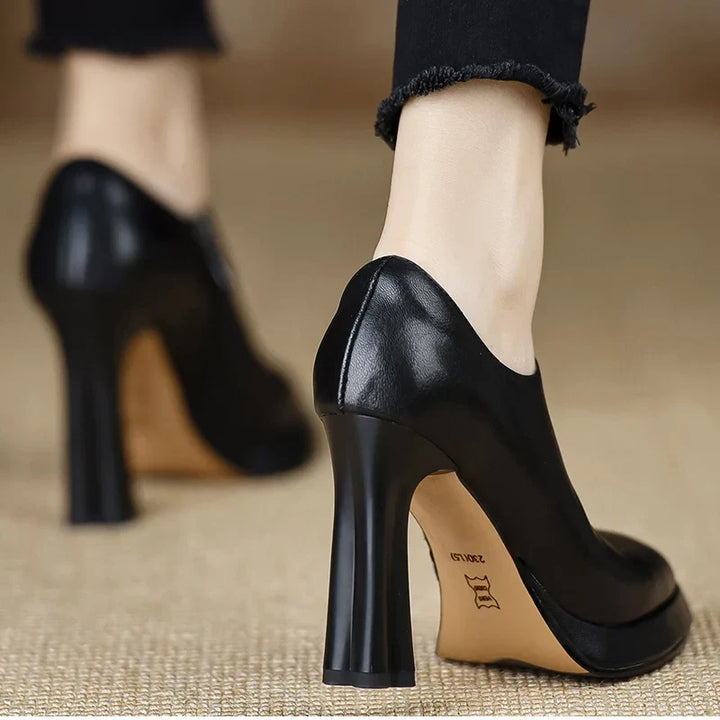 Anita | Leather Heels