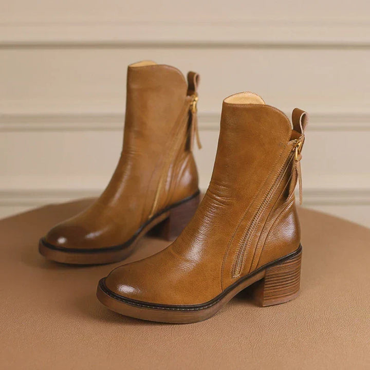 Aria | Leather Ankle Boots