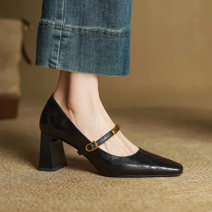 Maela | Genuine Leather Heels