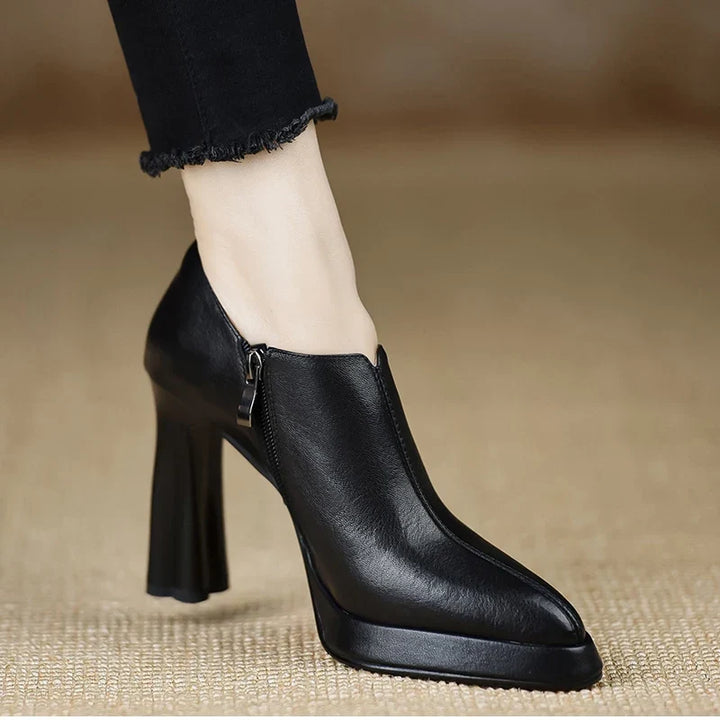 Anita | Leather Heels