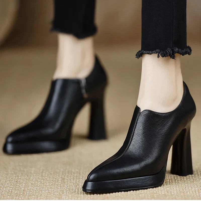 Anita | Leather Heels