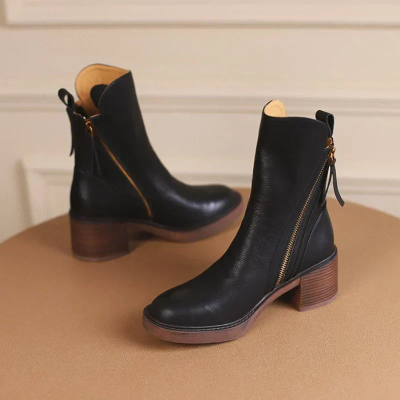 Aria | Leather Ankle Boots