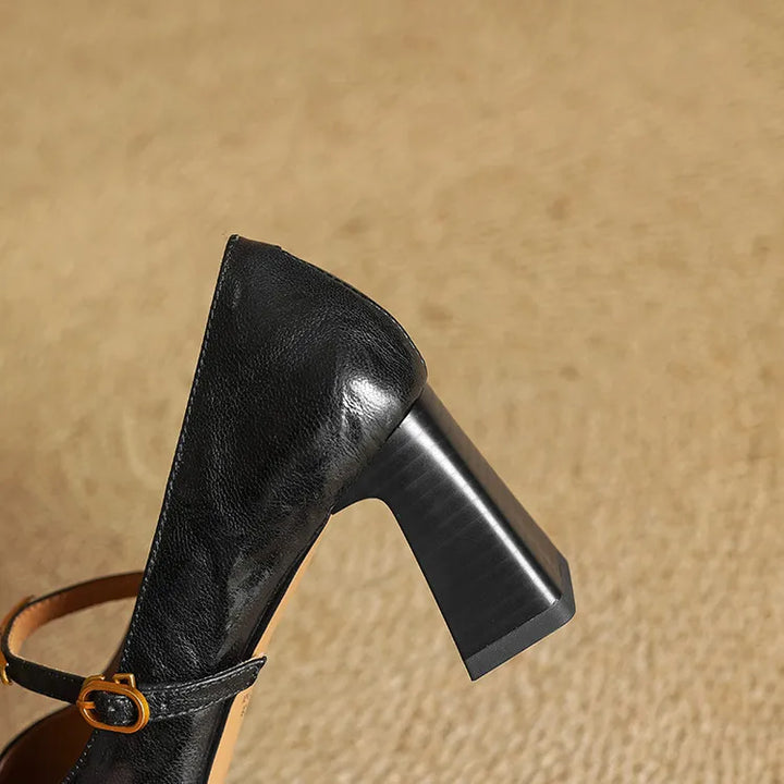 Maela | Genuine Leather Heels