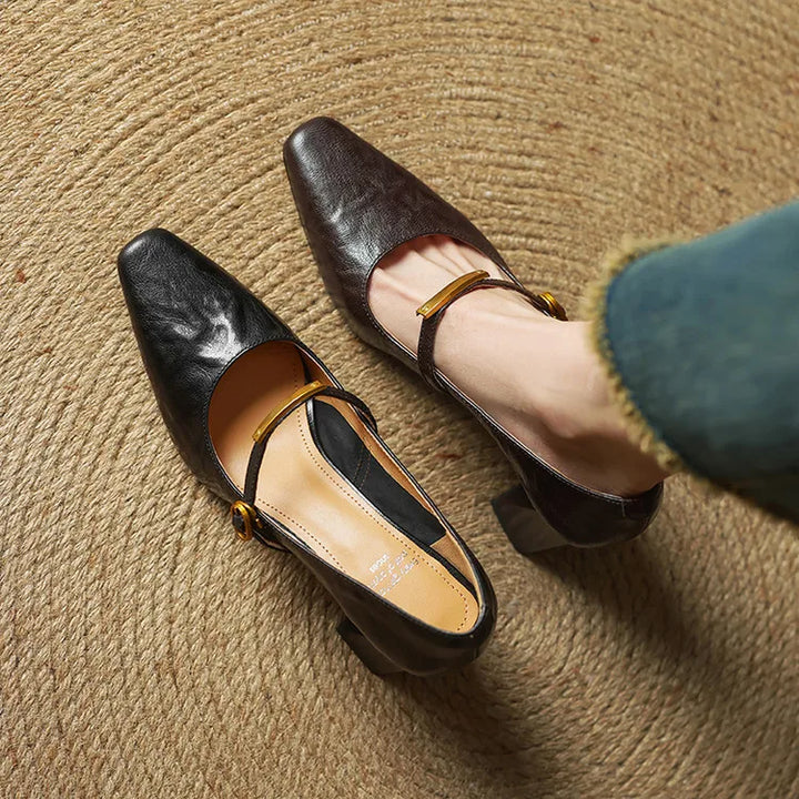 Maela | Genuine Leather Heels