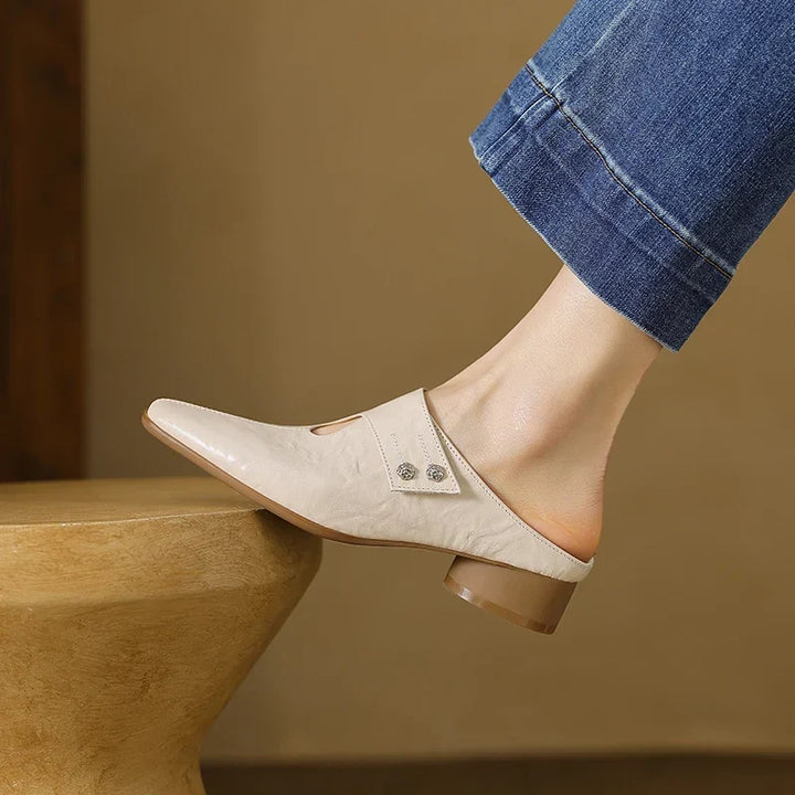Olga | Genuine Leather Mules