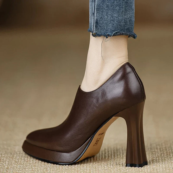 Anita | Leather Heels