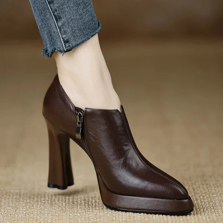 Anita | Leather Heels