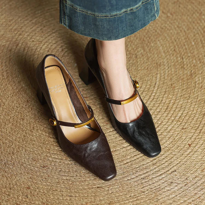 Maela | Genuine Leather Heels