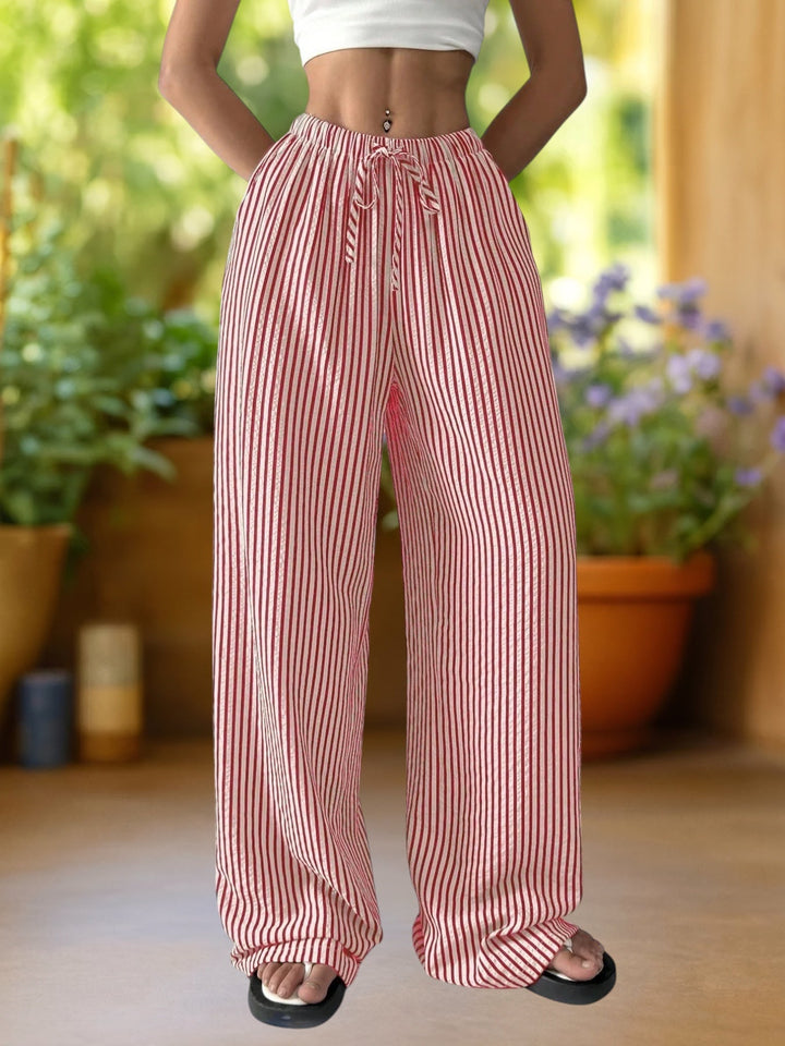Riviera | Stripe Floor Trousers