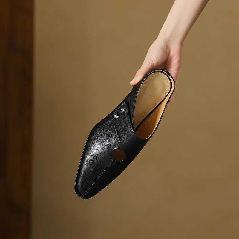 Olga | Genuine Leather Mules