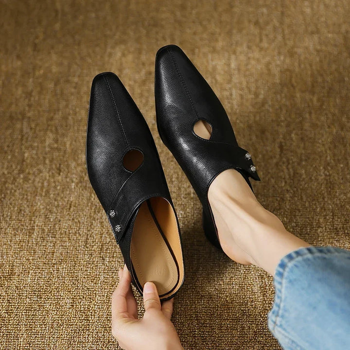 Olga | Genuine Leather Mules