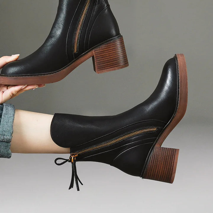 Aria | Leather Ankle Boots