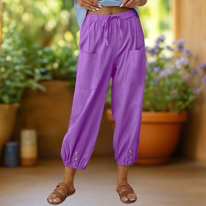 Zara | Drawstring Cropped Harem Pants