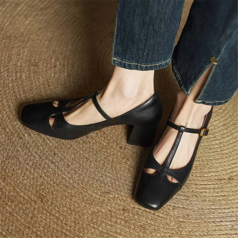 Alysa | Genuine Leather Heels