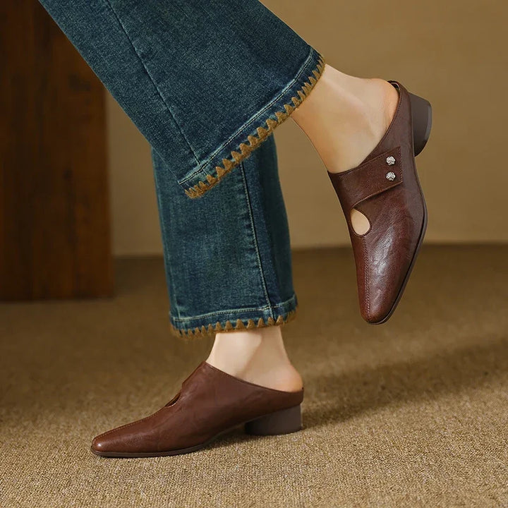 Olga | Genuine Leather Mules
