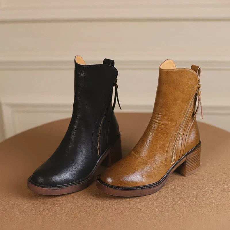 Aria | Leather Ankle Boots