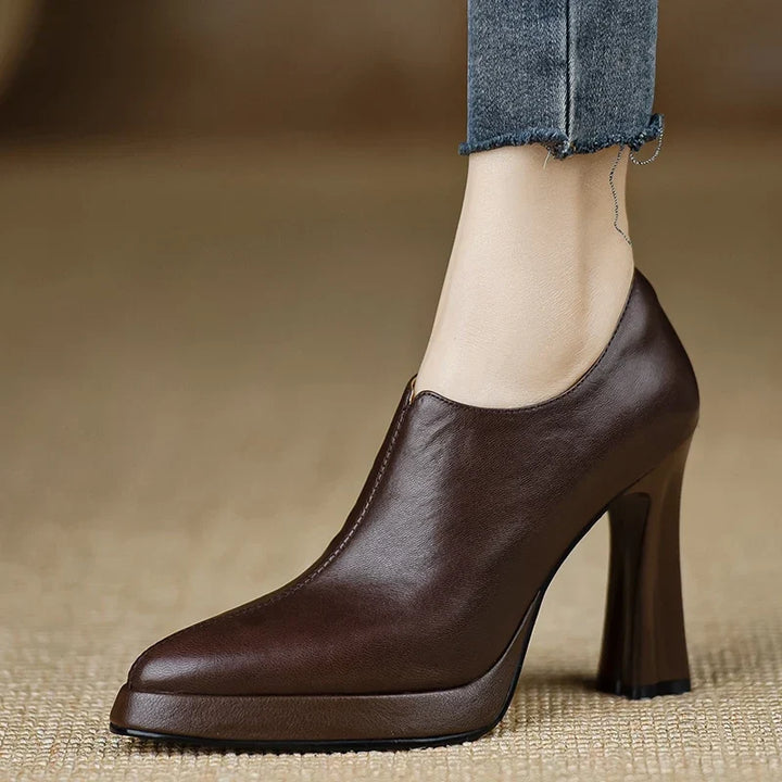 Anita | Leather Heels