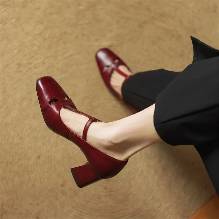 Alysa | Genuine Leather Heels