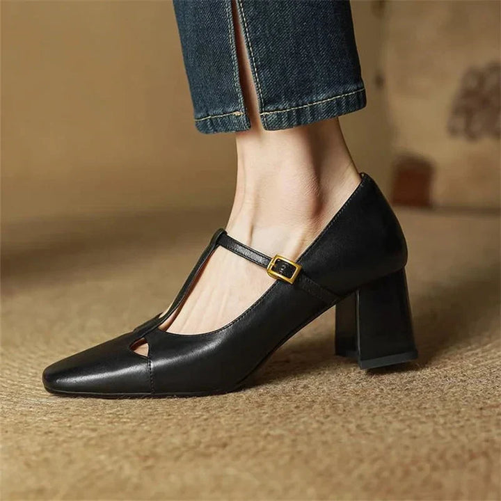 Alysa | Genuine Leather Heels
