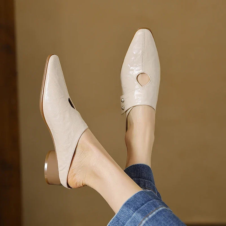 Olga | Genuine Leather Mules
