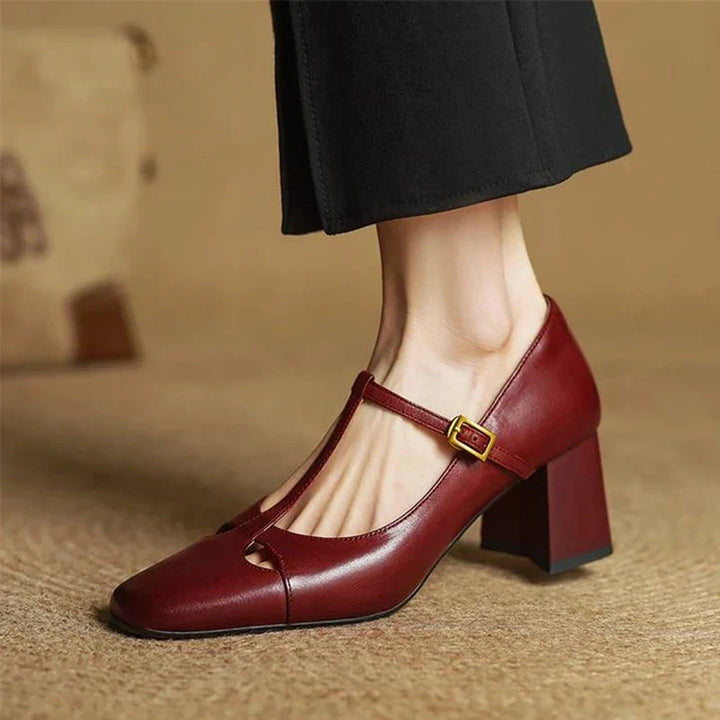 Alysa | Genuine Leather Heels