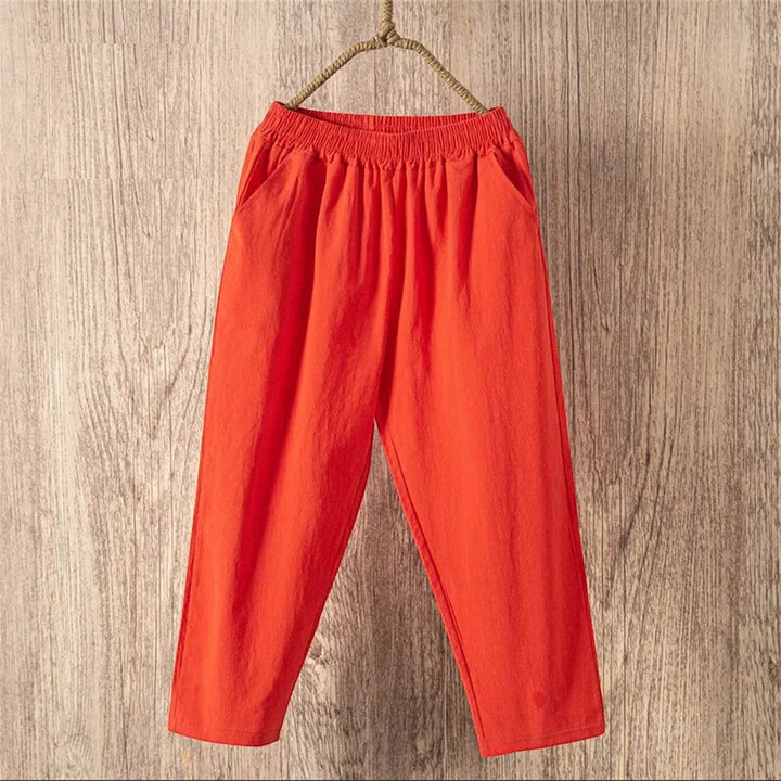 Harlow | Linen Wide-Leg Capri