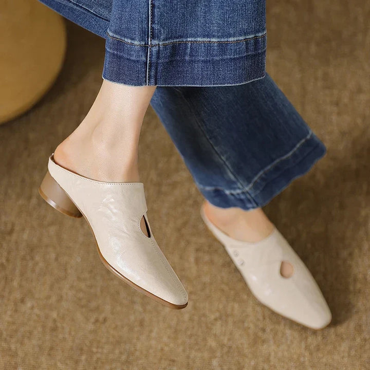 Olga | Genuine Leather Mules
