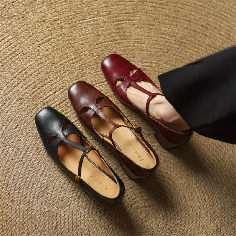 Alysa | Genuine Leather Heels