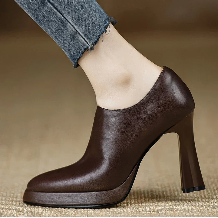 Anita | Leather Heels