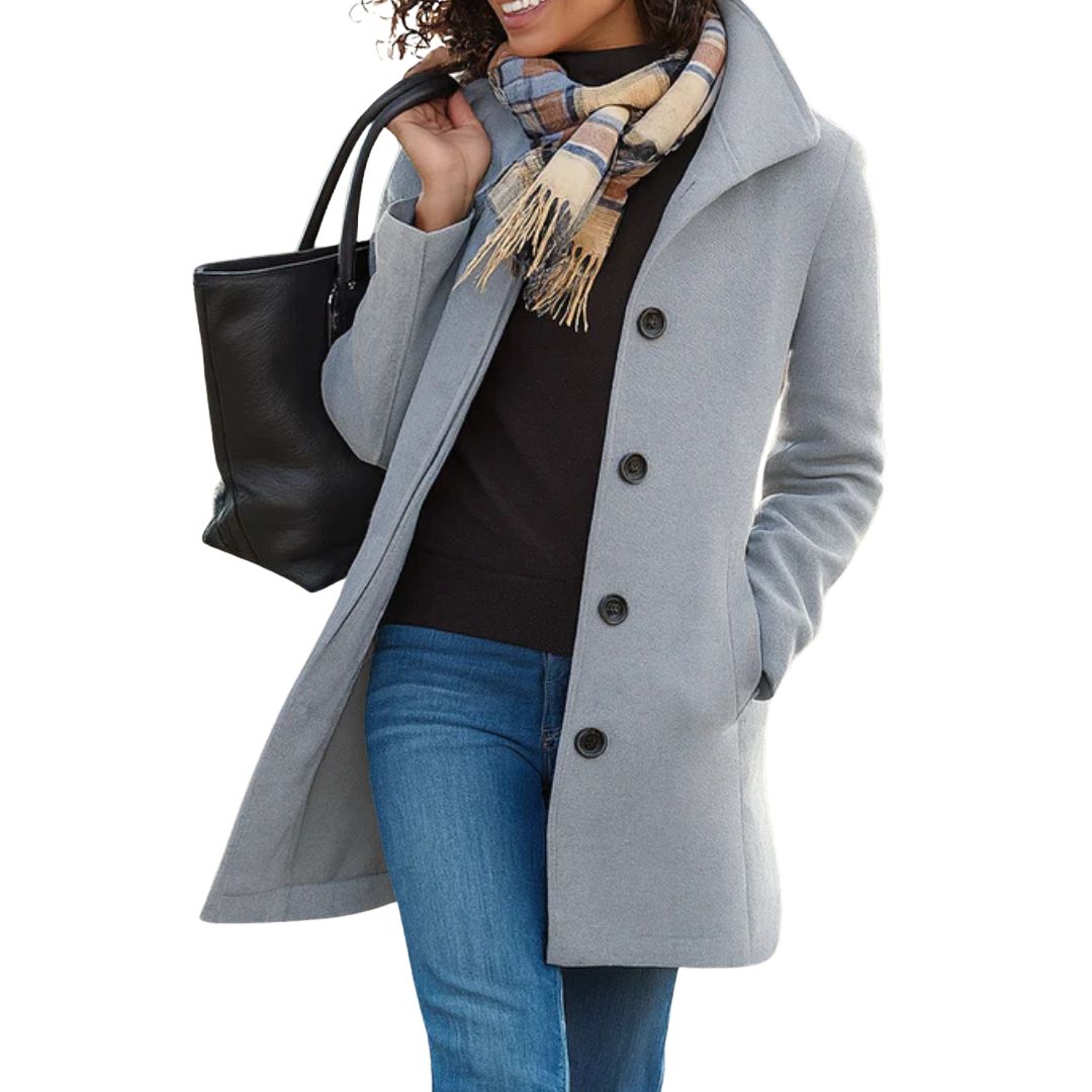 Elmsworth Flattering Longline Coat - Sleek Tailoring for a Chic, Elongated Silhouette