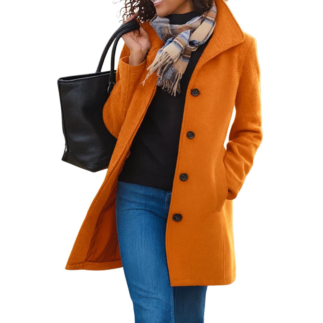 Elmsworth Flattering Longline Coat - Sleek Tailoring for a Chic, Elongated Silhouette