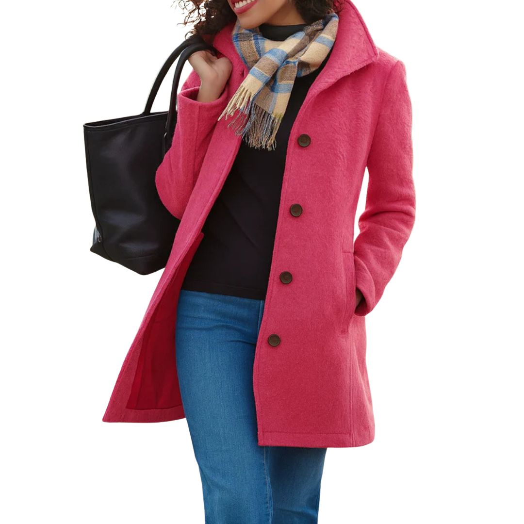 Elmsworth Flattering Longline Coat - Sleek Tailoring for a Chic, Elongated Silhouette