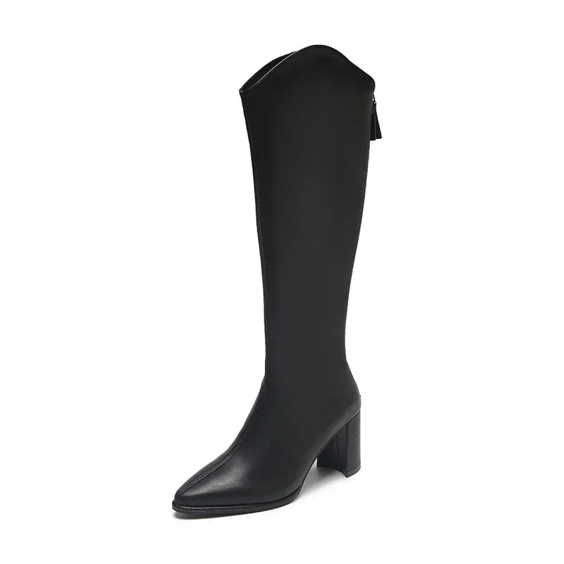 Valeria | Knee-High Longline Boots