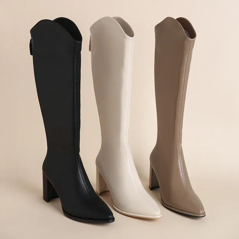 Valeria | Knee-High Longline Boots