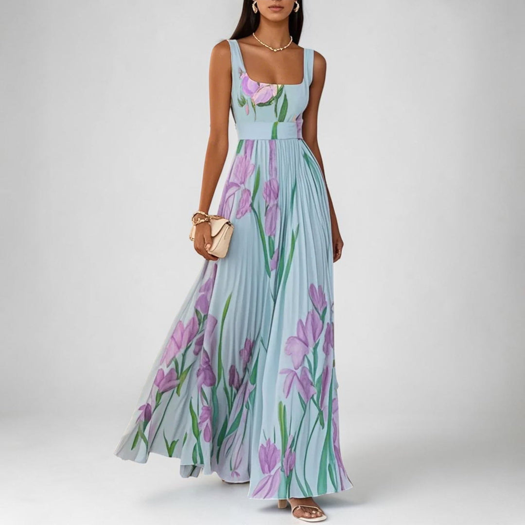 Tressa - Stylish Sleeveless Floral Dress