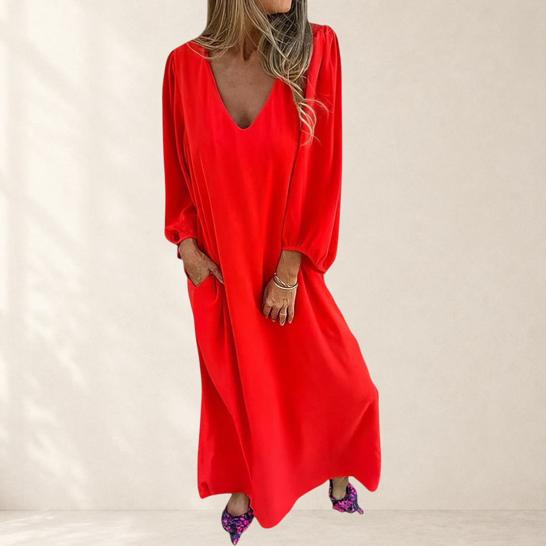 Carol™ - Long Boho Dress with Pockets