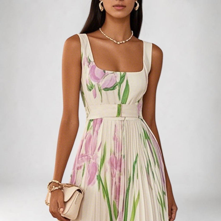Tressa - Stylish Sleeveless Floral Dress