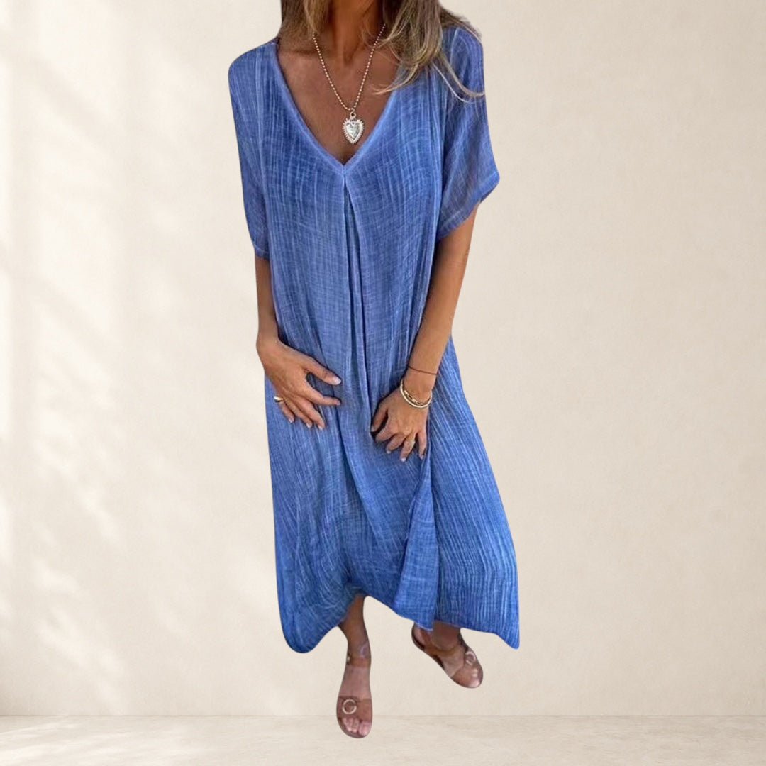 Fiona™ – Elegant Lightweight V-Neck Dress