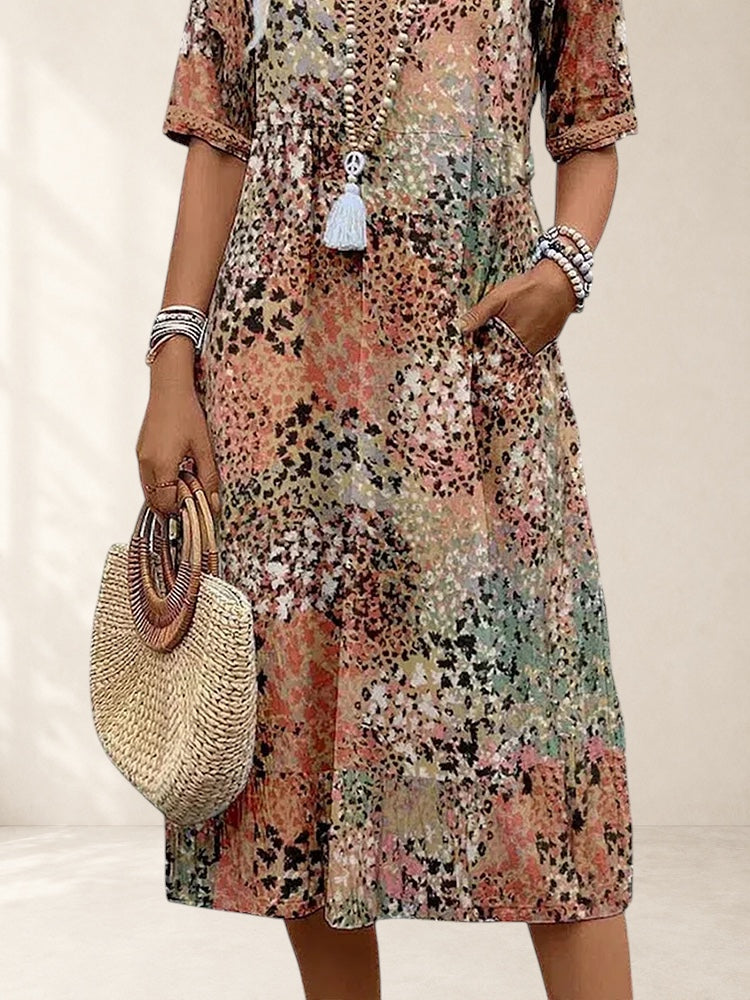 VERONICA | VIBRANT MIDI DRESS