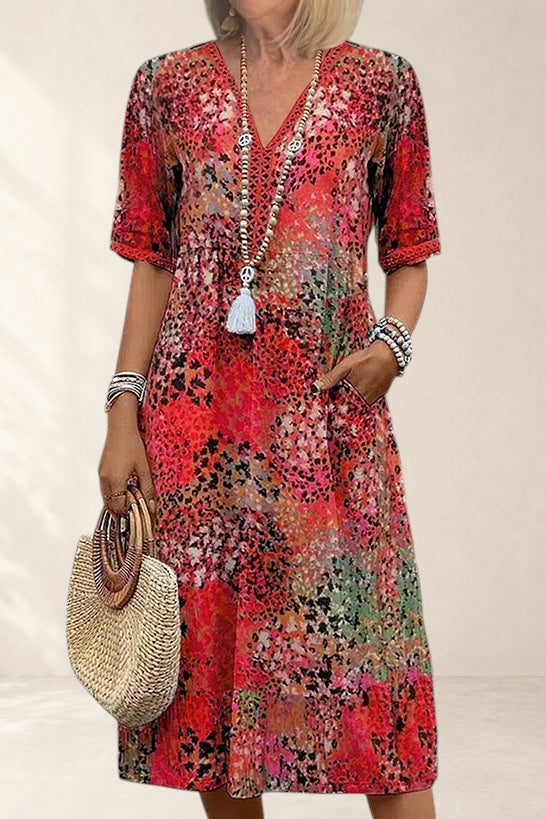 VERONICA | VIBRANT MIDI DRESS