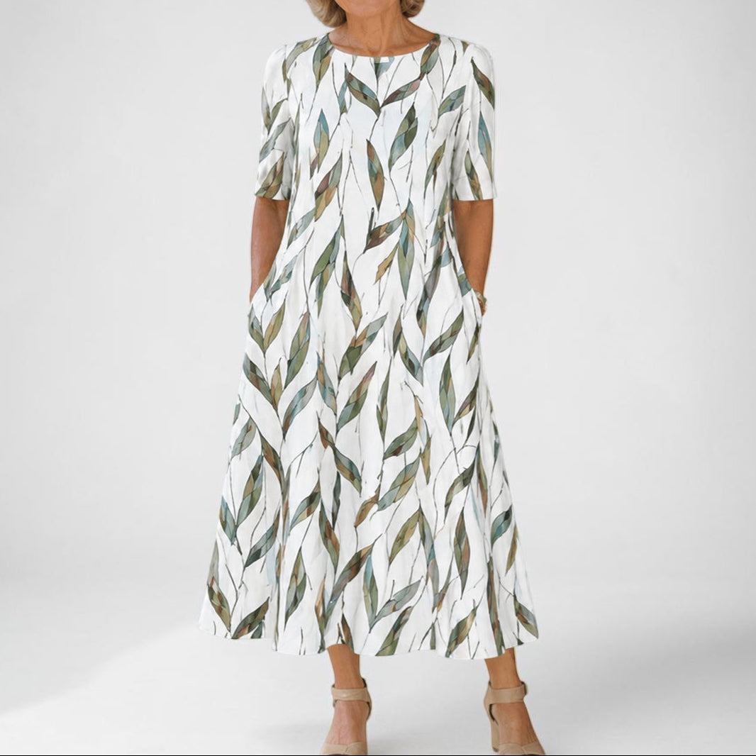 Sarah | Effortless Floral Midi Dress