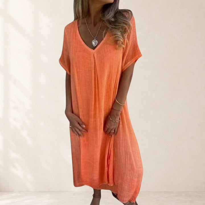 Fiona™ – Elegant Lightweight V-Neck Dress